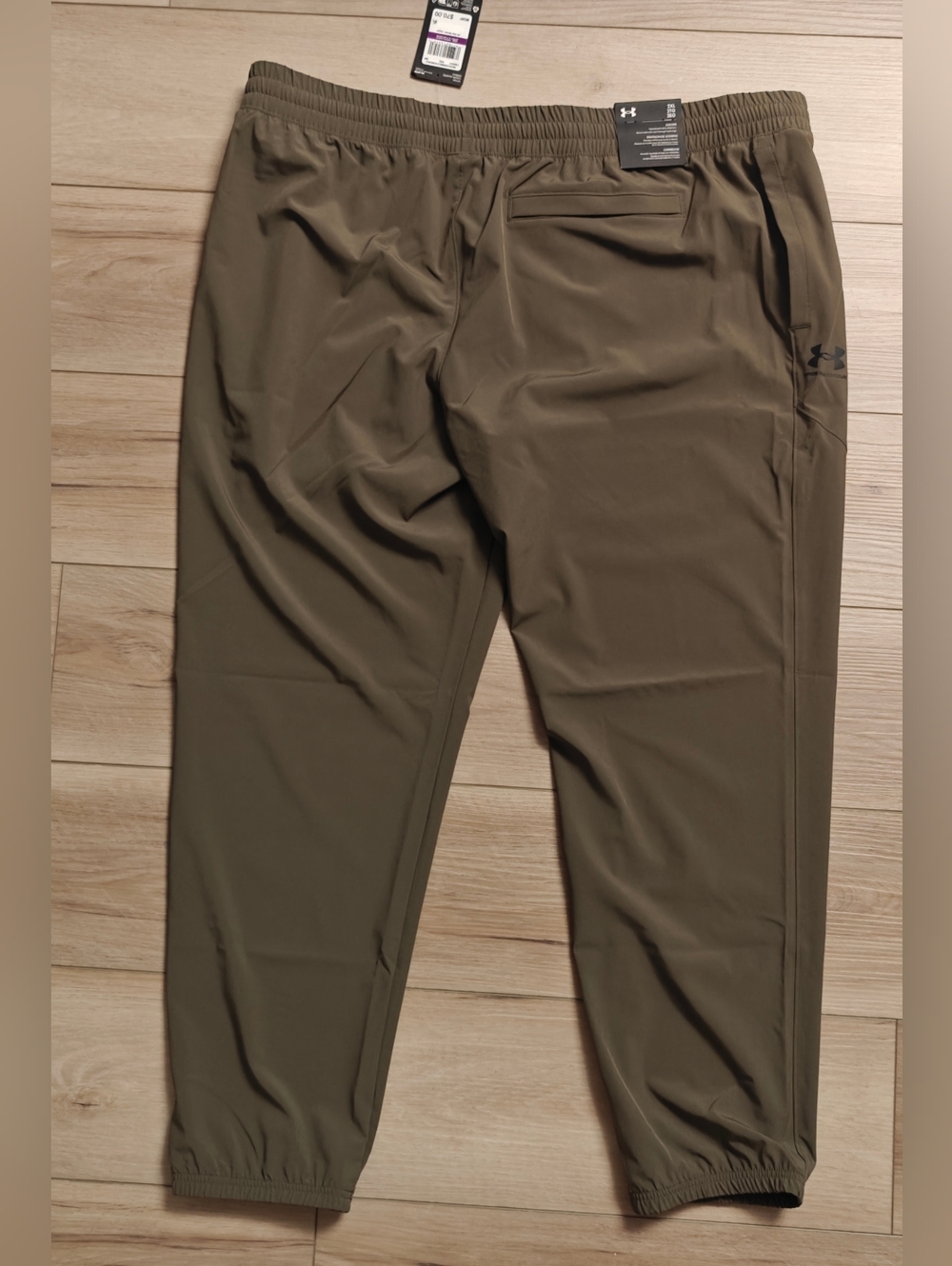 Under Armour UA Vibe Woven Jogger Men’s 2XL Navy Green Black Athletic Pants 1386